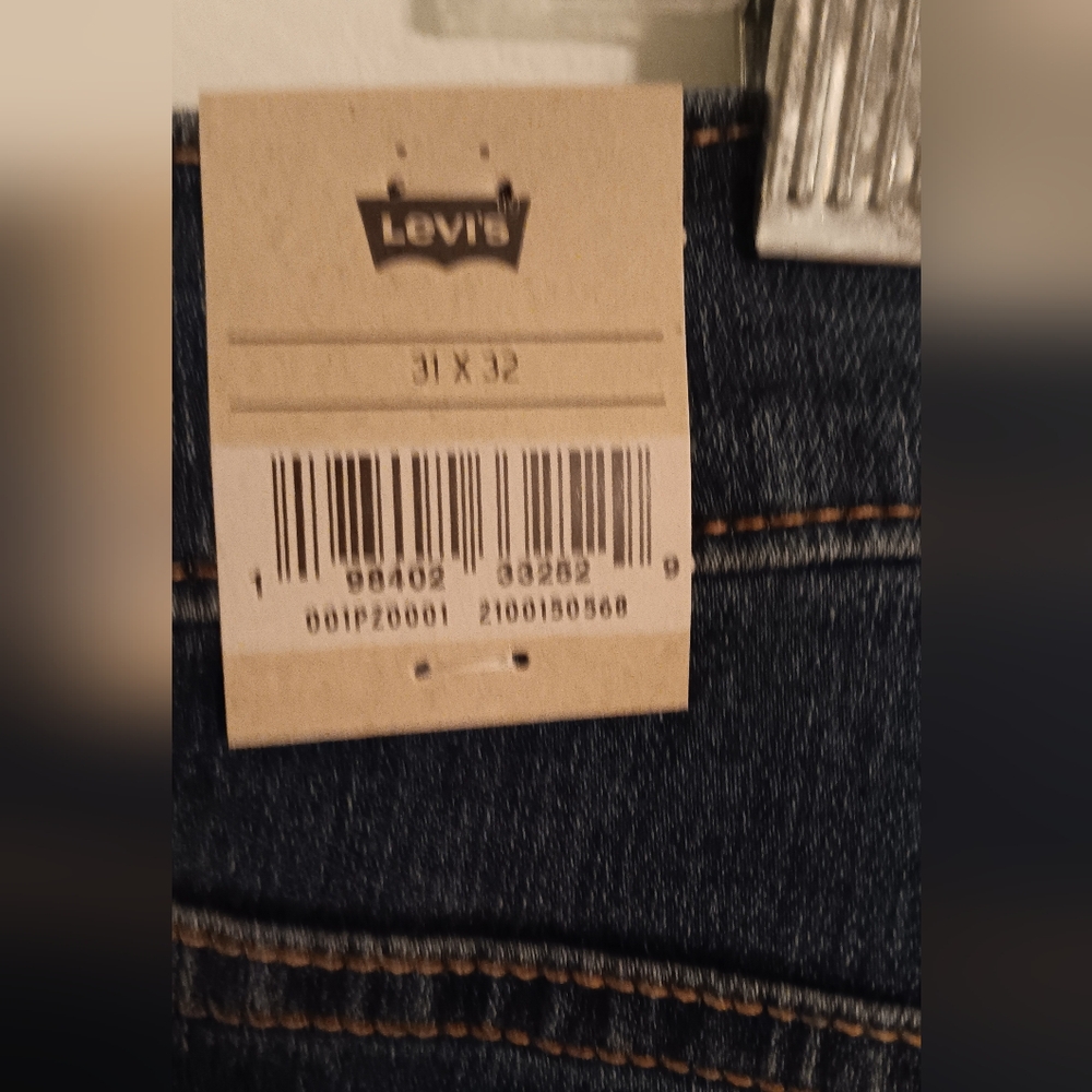 NWT Levis 318 Shaping Wide Leg Dark Blue Jeans 31x32 - Picture 5 of 6